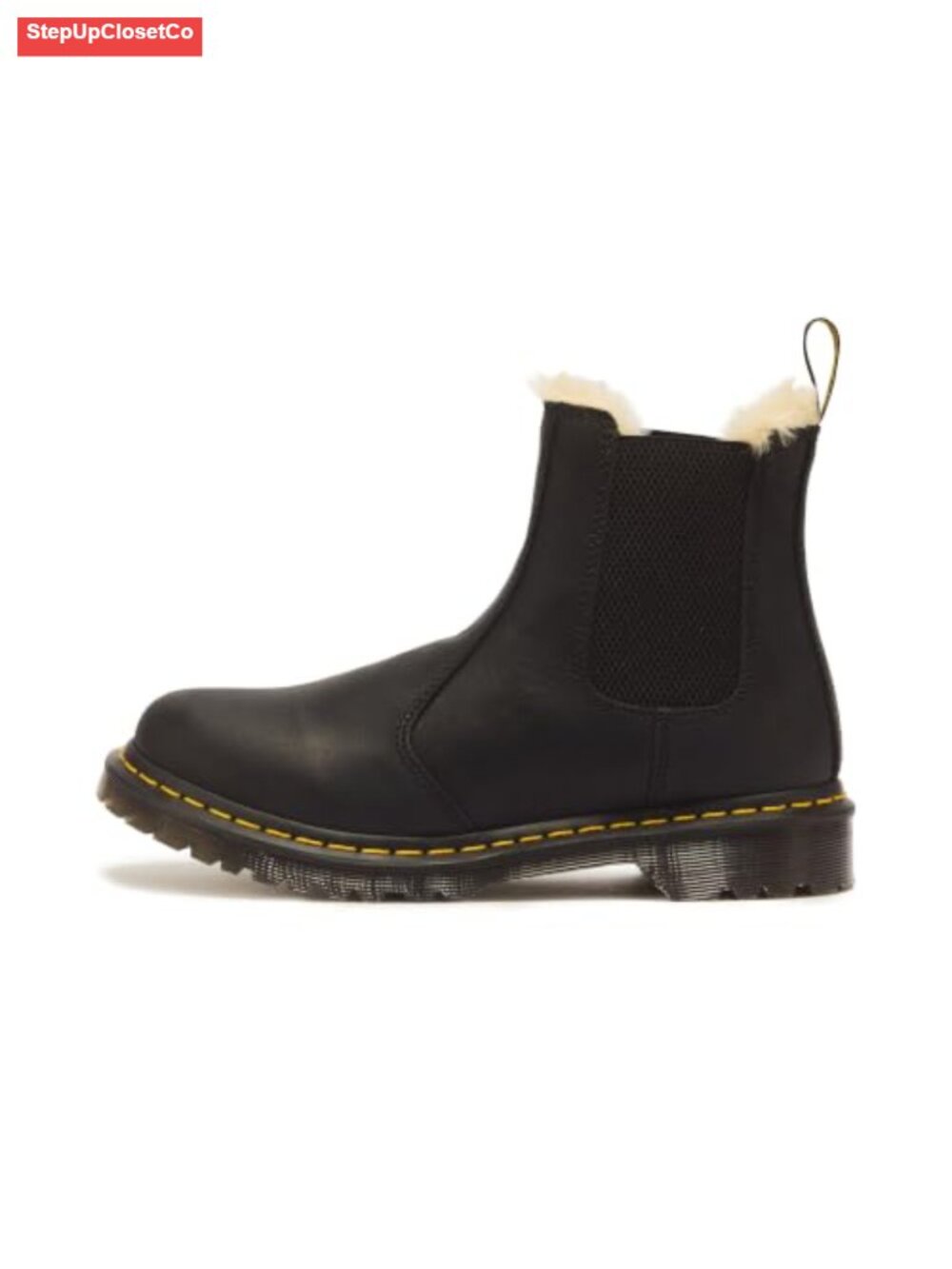 Chelsea Boot Leather Warmwair Faux Fur Lined Goodyear Welted